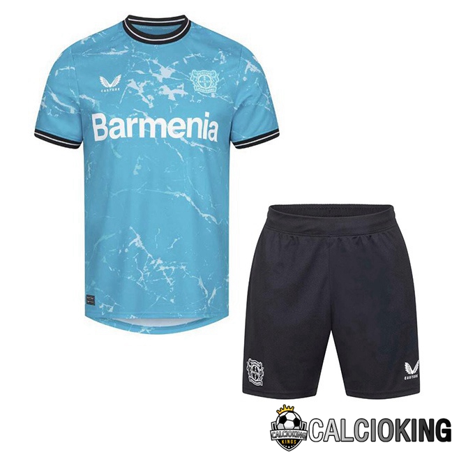 Comprare Maglia Calcio 2024 2025 2026 Personalizzazione,Tuta Da Calcio,Maglie De Calcio Retro Online | Maglie Calcio Bayer 04 Leverkusen Bambino Terza Blu 2023/2024