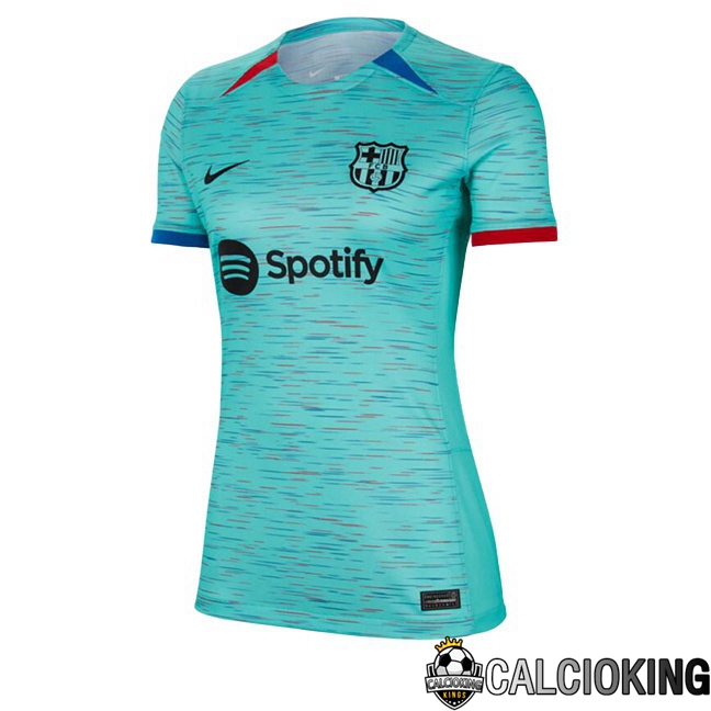 Comprare Maglia Calcio 2024 2025 2026 Personalizzazione,Tuta Da Calcio,Maglie De Calcio Retro Online | Maglie Calcio FC Barcellona Donna Terza Verde 2023/2024