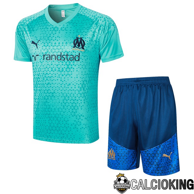 Comprare Maglia Calcio 2024 2025 2026 Personalizzazione,Tuta Da Calcio,Maglie De Calcio Retro Online | T Shirt Allenamento Marsiglia OM + Pantaloncini Blu 2023/2024