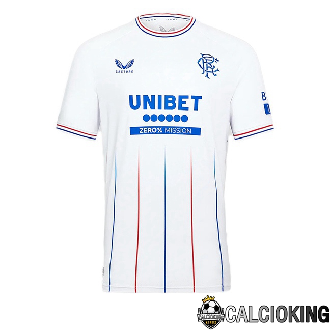 Comprare Maglia Calcio 2024 2025 2026 Personalizzazione,Tuta Da Calcio,Maglie De Calcio Retro Online | Maglie Calcio Rangers FC Seconda Bianco 2023/2024
