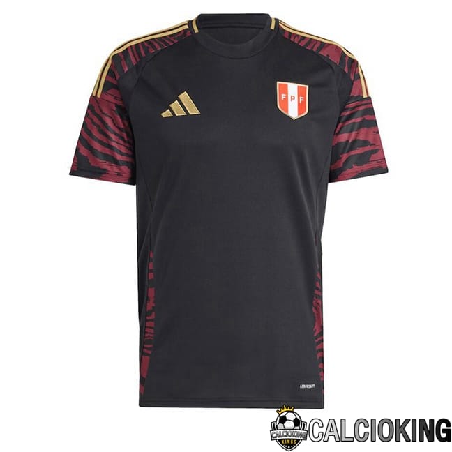 Comprare Maglia Calcio 2024 2025 2026 Personalizzazione,Tuta Da Calcio,Maglie De Calcio Retro Online | Maglie Calcio Perù Seconda Nero 2024/2025