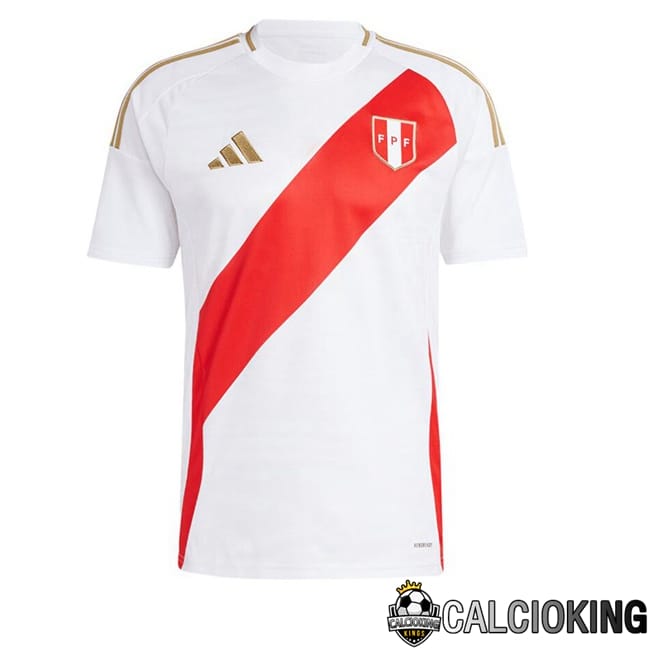 Comprare Maglia Calcio 2024 2025 2026 Personalizzazione,Tuta Da Calcio,Maglie De Calcio Retro Online | Maglie Calcio Perù Prima Bianco 2024/2025