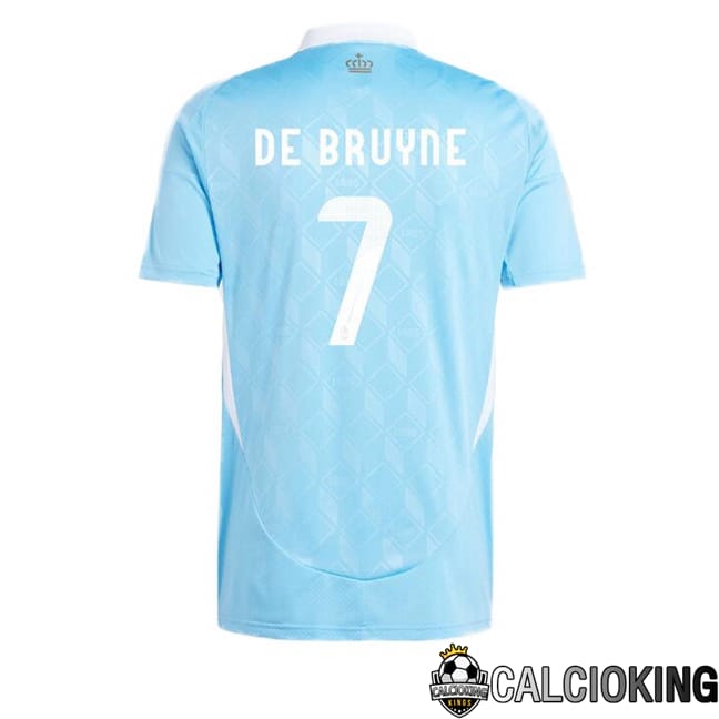 Comprare Maglia Calcio 2024 2025 2026 Personalizzazione,Tuta Da Calcio,Maglie De Calcio Retro Online | Maglie Calcio Belgio (DE BRUYNE 7) Seconda Blu UEFA Euro 2024