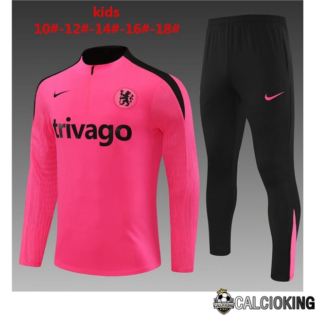 Comprare Maglia Calcio 2024 2025 2026 Personalizzazione,Tuta Da Calcio,Maglie De Calcio Retro Online | Tuta Calcio FC Chelsea Bambino Rosa 2024/2025