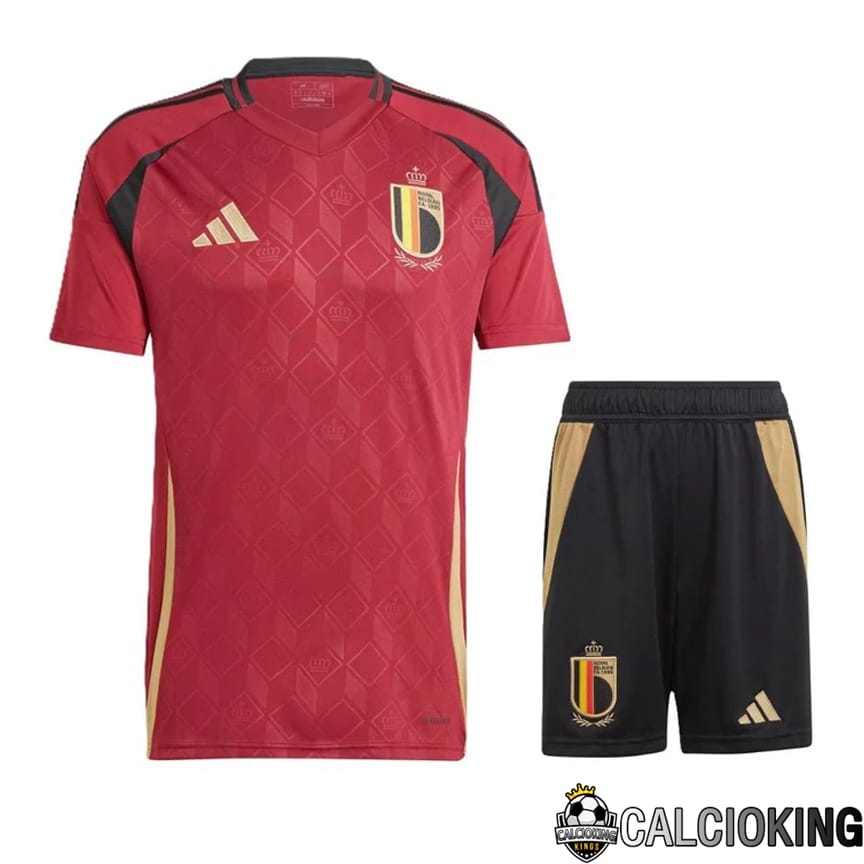 Comprare Maglia Calcio 2024 2025 2026 Personalizzazione,Tuta Da Calcio,Maglie De Calcio Retro Online | Maglie Nazionale Belgio Prima + Pantaloncini UEFA Euro 2024