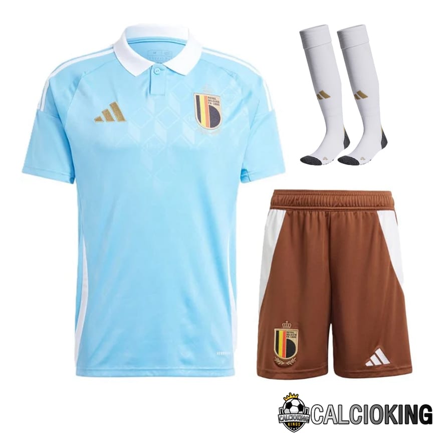 Comprare Maglia Calcio 2024 2025 2026 Personalizzazione,Tuta Da Calcio,Maglie De Calcio Retro Online | Maglie Nazionale Belgio Seconda (Pantaloncini + Calzini) UEFA Euro 2024