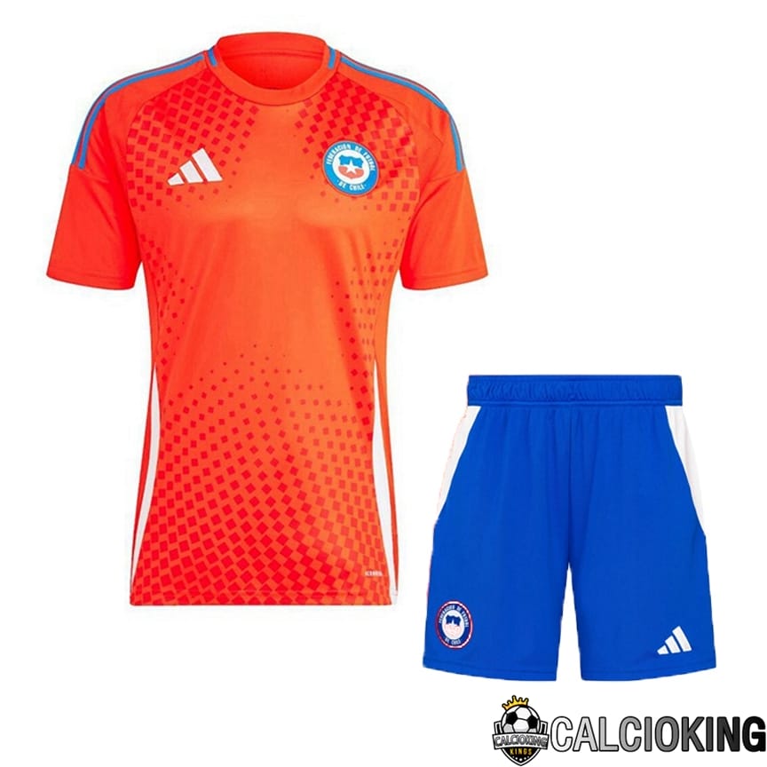 Comprare Maglia Calcio 2024 2025 2026 Personalizzazione,Tuta Da Calcio,Maglie De Calcio Retro Online | Maglie Nazionale Chile Prima + Pantaloncini 2024/2025