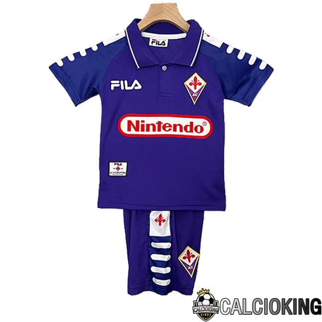 Comprare Maglia Calcio 2024 2025 2026 Personalizzazione,Tuta Da Calcio,Maglie De Calcio Retro Online | Maglie Calcio ACF Fiorentina Retro Bambino Prima 1998/1999