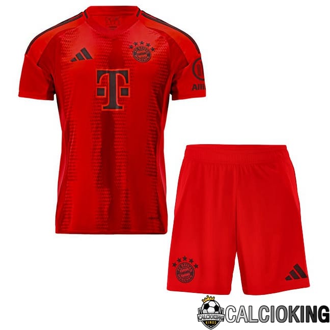 Comprare Maglia Calcio 2024 2025 2026 Personalizzazione,Tuta Da Calcio,Maglie De Calcio Retro Online | Maglie Calcio Bayern Monaco Bambino Prima Rosso 2024/2025