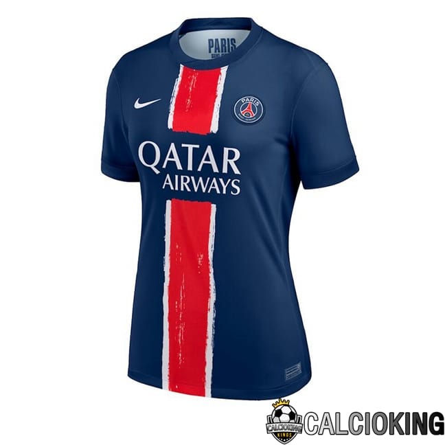 Comprare Maglia Calcio 2024 2025 2026 Personalizzazione,Tuta Da Calcio,Maglie De Calcio Retro Online | Maglie Calcio Paris PSG Donna Prima Blu Reale 2024/2025