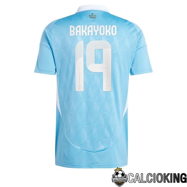 Comprare Maglia Calcio 2024 2025 2026 Personalizzazione,Tuta Da Calcio,Maglie De Calcio Retro Online | Maglie Calcio Belgio (BAKAYOKO 19) Seconda UEFA Euro 2024