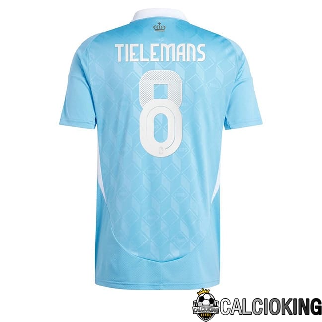 Comprare Maglia Calcio 2024 2025 2026 Personalizzazione,Tuta Da Calcio,Maglie De Calcio Retro Online | Maglie Calcio Belgio (TIELEMANS 8) Seconda UEFA Euro 2024