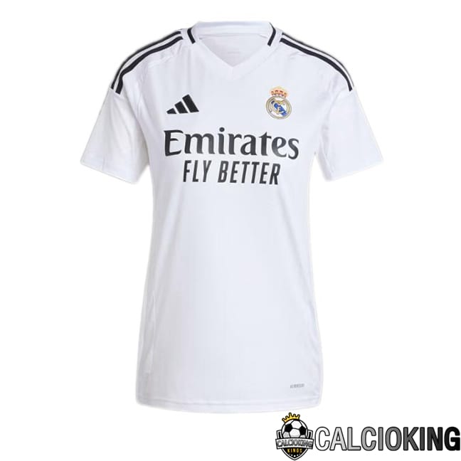 Comprare Maglia Calcio 2024 2025 2026 Personalizzazione,Tuta Da Calcio,Maglie De Calcio Retro Online | Maglie Calcio Real Madrid Donna Prima Bianco 2024/2025