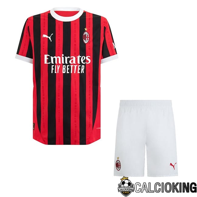 Comprare Maglia Calcio 2024 2025 2026 Personalizzazione,Tuta Da Calcio,Maglie De Calcio Retro Online | Maglie Calcio AC Milan Bambino Prima 2024/2025
