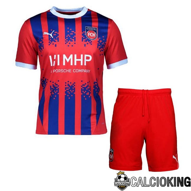 Comprare Maglia Calcio 2024 2025 2026 Personalizzazione,Tuta Da Calcio,Maglie De Calcio Retro Online | Maglie Calcio FC Heidenheim Bambino Prima Rosso 2024/2025