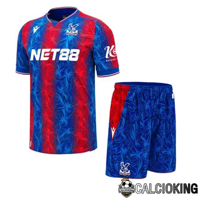 Comprare Maglia Calcio 2024 2025 2026 Personalizzazione,Tuta Da Calcio,Maglie De Calcio Retro Online | Maglie Calcio Crystal Palace Bambino Prima Rosso Blu 2024/2025