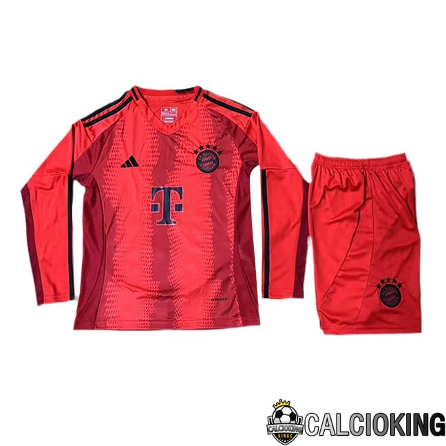 Comprare Maglia Calcio 2024 2025 2026 Personalizzazione,Tuta Da Calcio,Maglie De Calcio Retro Online | Maglie Calcio Bayern Monaco Bambino Prima Manica Lunga 2024/2025