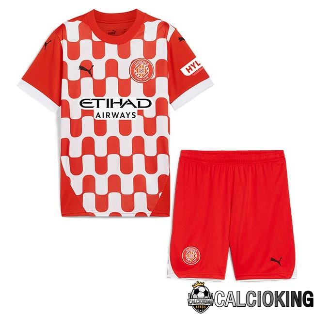 Comprare Maglia Calcio 2024 2025 2026 Personalizzazione,Tuta Da Calcio,Maglie De Calcio Retro Online | Maglie Calcio Girona Bambino Prima Rosso Bianco 2024/2025