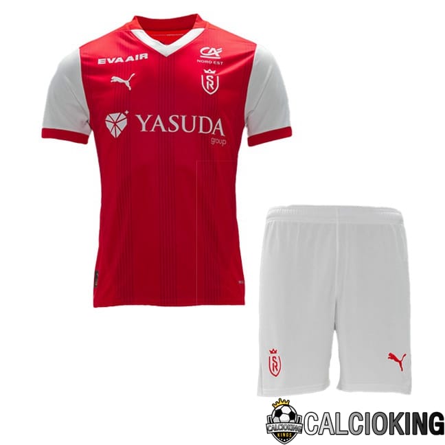 Maglie Calcio Stade de Reims Bambino Prima Rosso 2024/2025