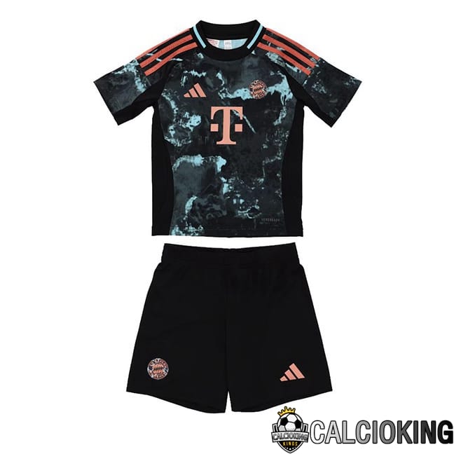 Comprare Maglia Calcio 2024 2025 2026 Personalizzazione,Tuta Da Calcio,Maglie De Calcio Retro Online | Maglia Calcio Bayern Monaco Bambino Seconda Nero 2024/2025