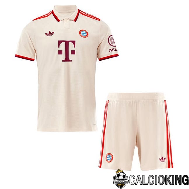 Comprare Maglia Calcio 2024 2025 2026 Personalizzazione,Tuta Da Calcio,Maglie De Calcio Retro Online | Maglia Calcio Bayern Monaco Bambino Terza Giallo 2024/2025