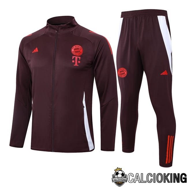 Comprare Maglia Calcio 2024 2025 2026 Personalizzazione,Tuta Da Calcio,Maglie De Calcio Retro Online | Insieme Tuta Calcio - Giacca Bayern Monaco Marrone 2024/2025