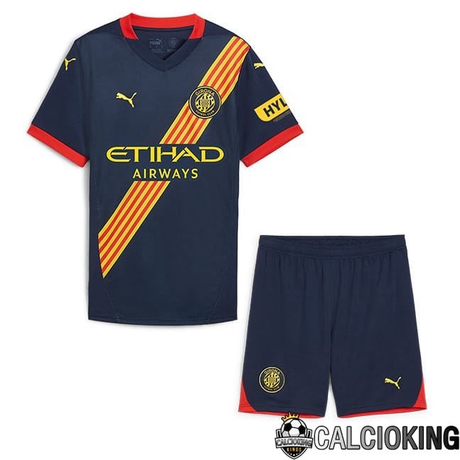 Comprare Maglia Calcio 2024 2025 2026 Personalizzazione,Tuta Da Calcio,Maglie De Calcio Retro Online | Maglia Calcio Girona Bambino Seconda Blu Reale 2024/2025