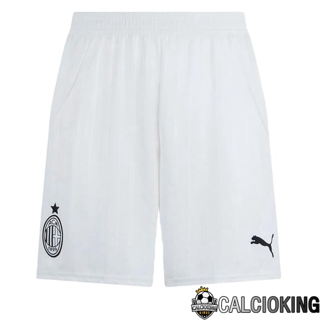 Comprare Maglia Calcio 2024 2025 2026 Personalizzazione,Tuta Da Calcio,Maglie De Calcio Retro Online | Pantaloncini Calcio AC Milan Seconda Bianco 2024/2025