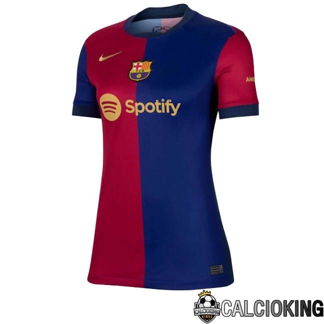 Comprare Maglia Calcio 2024 2025 2026 Personalizzazione,Tuta Da Calcio,Maglie De Calcio Retro Online | Maglia Calcio FC Barcellona Donna Prima Spotify Blu Rosso 2024/2025
