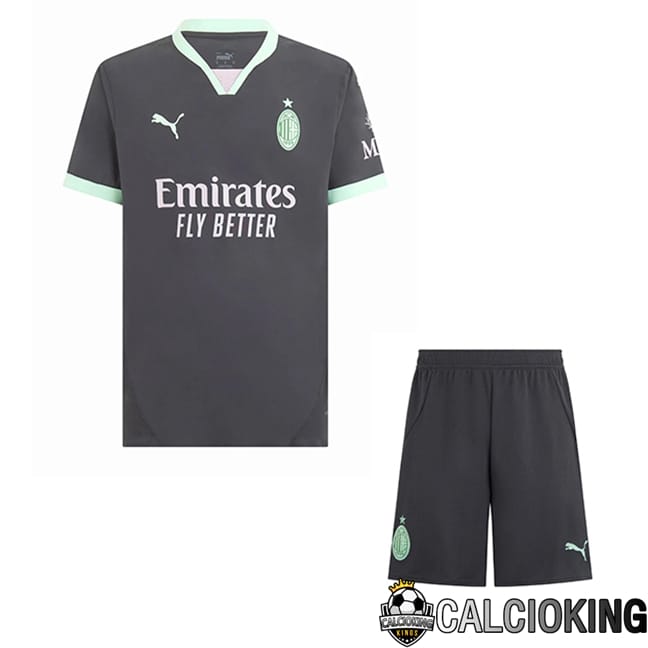 Comprare Maglia Calcio 2024 2025 2026 Personalizzazione,Tuta Da Calcio,Maglie De Calcio Retro Online | Maglie Calcio AC Milan Bambino Terza 2024/2025
