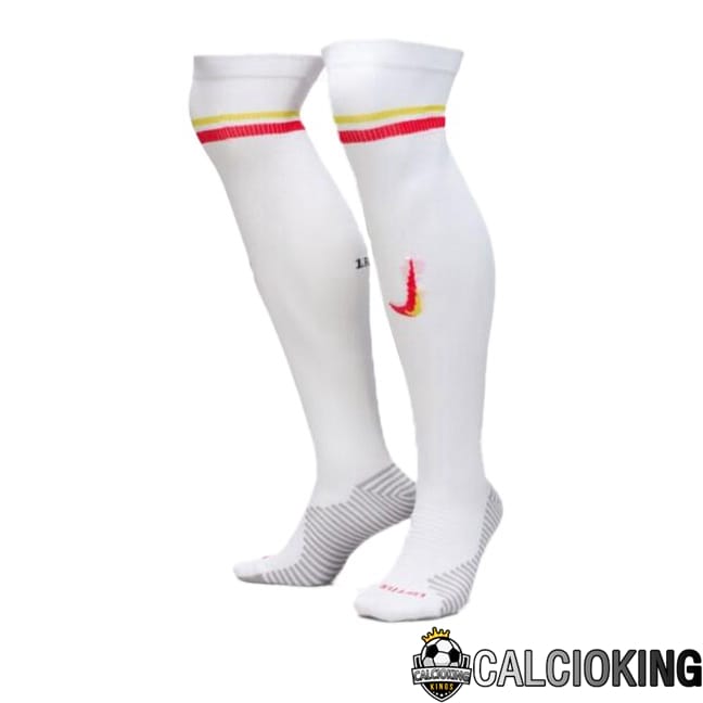 Comprare Maglia Calcio 2024 2025 2026 Personalizzazione,Tuta Da Calcio,Maglie De Calcio Retro Online | Calzini Calcio Liverpool Terza Bianco 2024/2025
