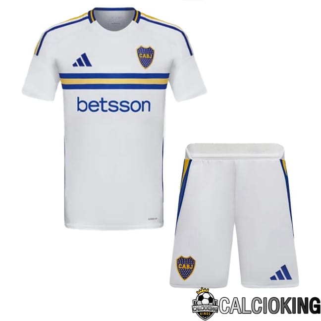 Comprare Maglia Calcio 2024 2025 2026 Personalizzazione,Tuta Da Calcio,Maglie De Calcio Retro Online | Maglie Calcio Boca Juniors Bambino Seconda Bianco 2024/2025