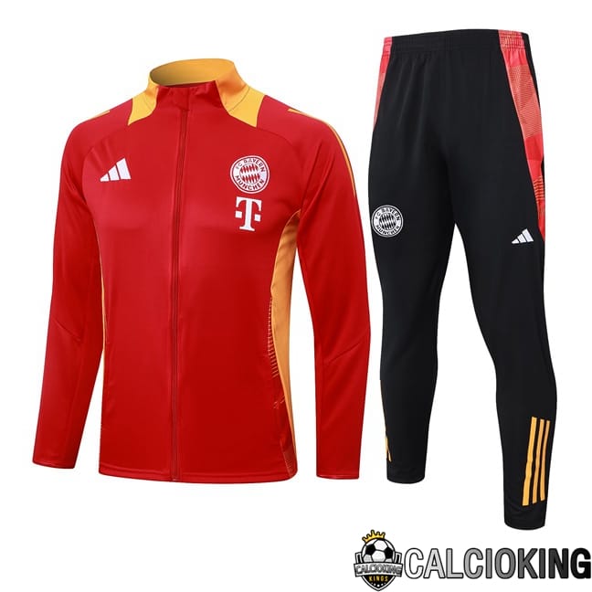 Comprare Maglia Calcio 2024 2025 2026 Personalizzazione,Tuta Da Calcio,Maglie De Calcio Retro Online | Insieme Tuta Calcio - Giacca Bayern Monaco Rosso 2024/2025