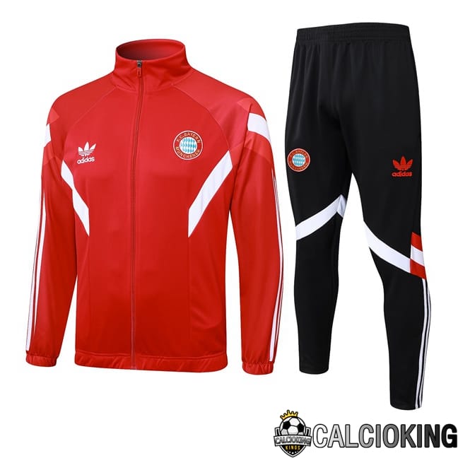 Comprare Maglia Calcio 2024 2025 2026 Personalizzazione,Tuta Da Calcio,Maglie De Calcio Retro Online | Insieme Tuta Calcio - Giacca Bayern Monaco Rosso 2024/2025
