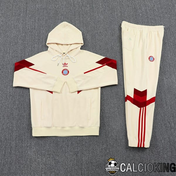 Tuta Calcio - Felpa Con Cappuccio Bayern Monaco Giallo 2024/2025