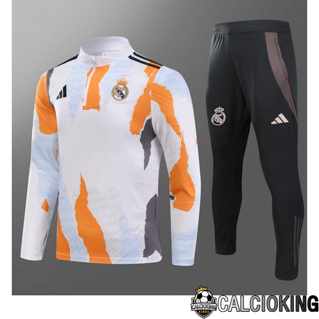 Comprare Maglia Calcio 2024 2025 2026 Personalizzazione,Tuta Da Calcio,Maglie De Calcio Retro Online | Insieme Tuta Calcio Real Madrid Bambino Bianco 2025/2026