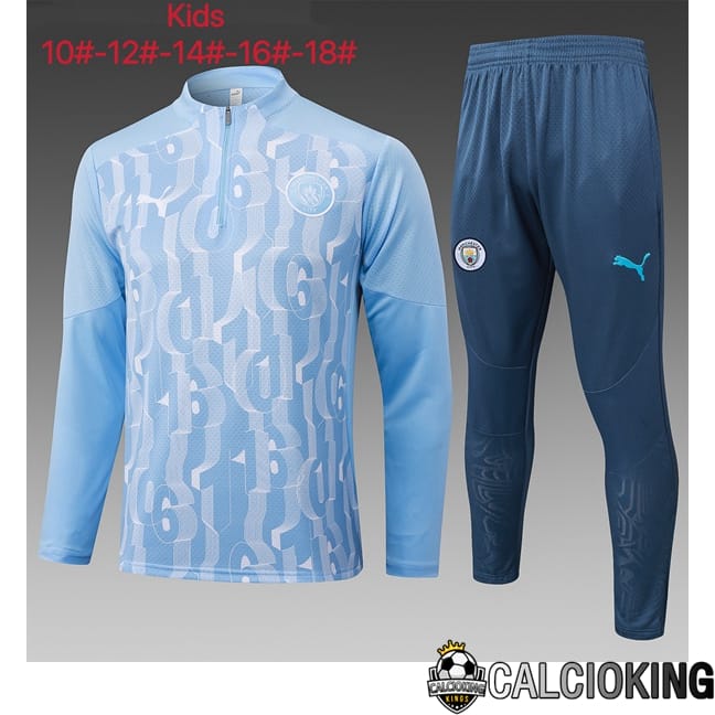 Comprare Maglia Calcio 2024 2025 2026 Personalizzazione,Tuta Da Calcio,Maglie De Calcio Retro Online | Insieme Tuta Calcio Manchester City Bambino Blu 2025/2026