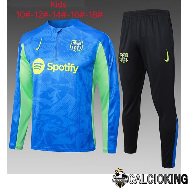 Comprare Maglia Calcio 2024 2025 2026 Personalizzazione,Tuta Da Calcio,Maglie De Calcio Retro Online | Insieme Tuta Calcio FC Barcellona Bambino Blu Reale 2025/2026