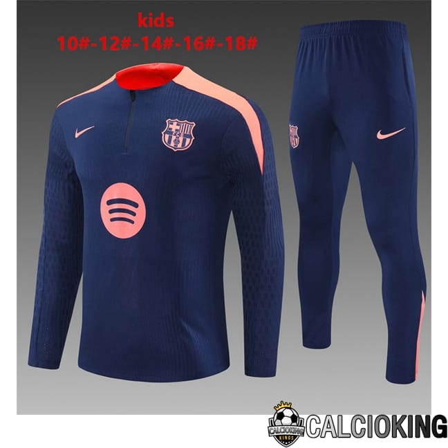 Comprare Maglia Calcio 2024 2025 2026 Personalizzazione,Tuta Da Calcio,Maglie De Calcio Retro Online | Insieme Tuta Calcio FC Barcellona Bambino Blu Reale 2025/2026