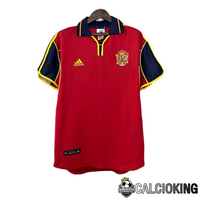Comprare Maglia Calcio 2024 2025 2026 Personalizzazione,Tuta Da Calcio,Maglie De Calcio Retro Online | Maglie Calcio Spagna Retro Prima Rosso 2000