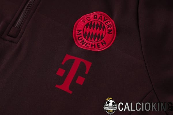 Tuta Calcio - Felpa Con Cappuccio Bayern Monaco Rosso 2025/2026