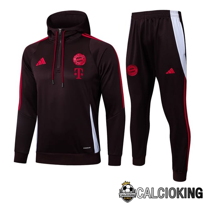 Comprare Maglia Calcio 2024 2025 2026 Personalizzazione,Tuta Da Calcio,Maglie De Calcio Retro Online | Tuta Calcio - Felpa Con Cappuccio Bayern Monaco Rosso 2025/2026