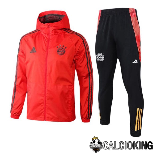 Comprare Maglia Calcio 2024 2025 2026 Personalizzazione,Tuta Da Calcio,Maglie De Calcio Retro Online | Tuta Calcio - Giacca A Vento Bayern Monaco Rosso 2025/2026