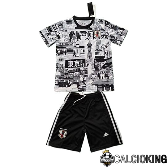 Comprare Maglia Calcio 2024 2025 2026 Personalizzazione,Tuta Da Calcio,Maglie De Calcio Retro Online | Maglie Calcio Giappone Bambino Special Edition Nero/Bianco 2025/2026