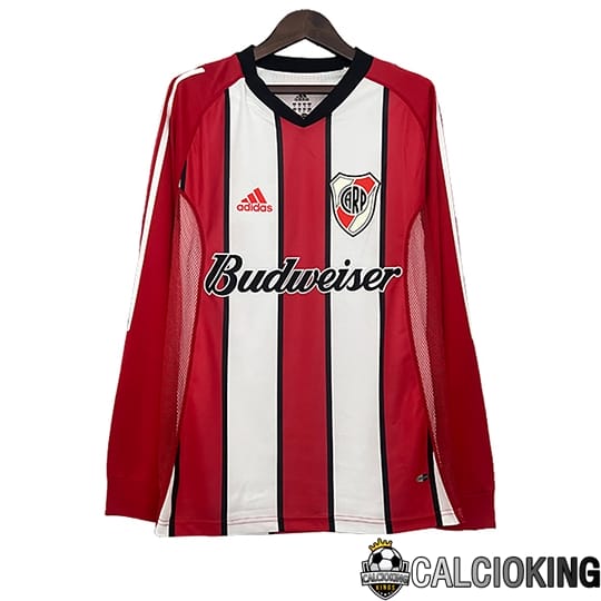 Comprare Maglia Calcio 2024 2025 2026 Personalizzazione,Tuta Da Calcio,Maglie De Calcio Retro Online | Maglie Calcio River Plate Retro Manica Lunga Seconda 2003/2004