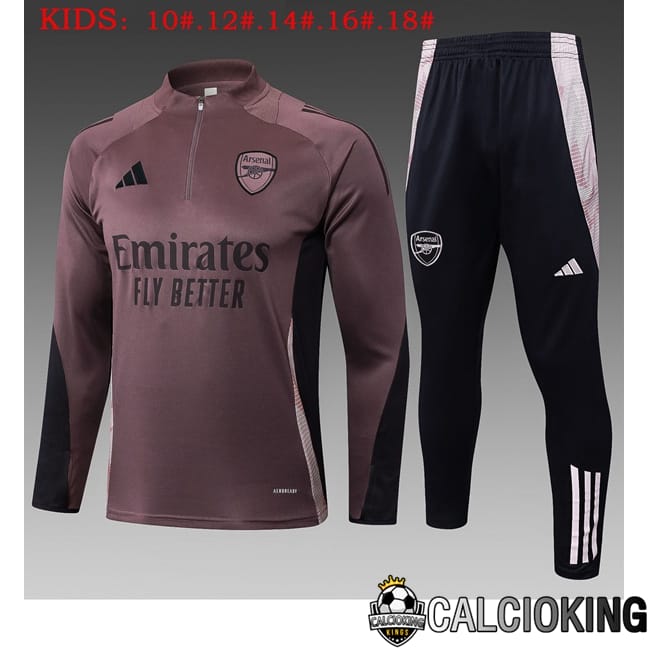 Insieme Tuta Calcio Arsenal Bambino Viola 2025/2026