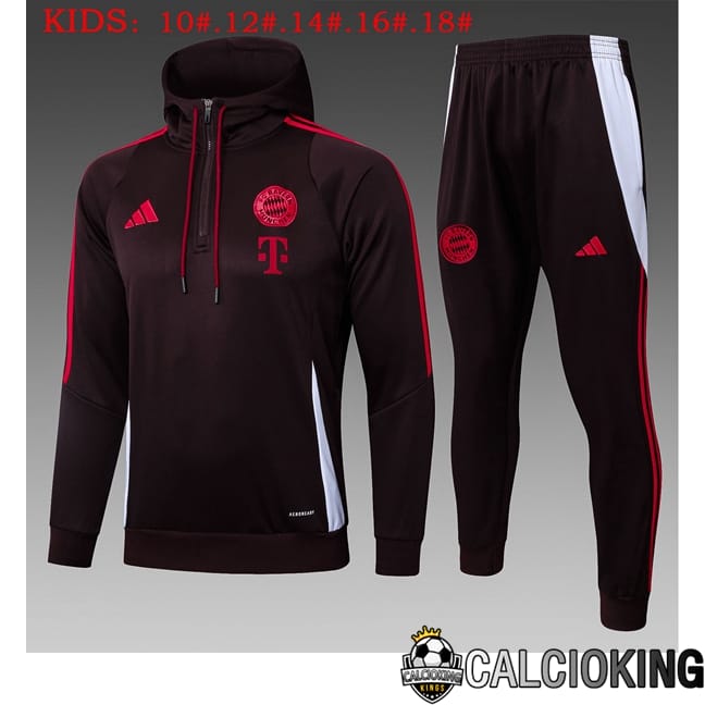 Comprare Maglia Calcio 2024 2025 2026 Personalizzazione,Tuta Da Calcio,Maglie De Calcio Retro Online | Giacca Con Cappuccio Tuta Calcio Bayern Monaco Bambino Rosso 2025/2026