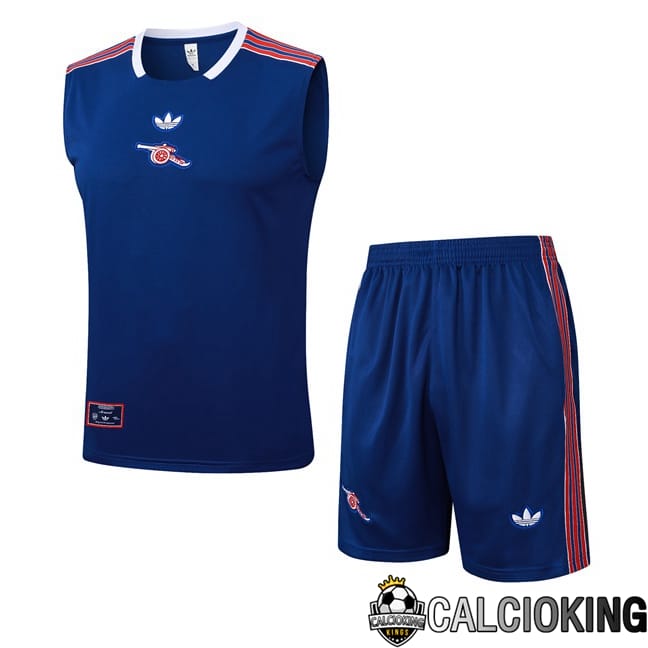 Canotta Allenamento Arsenal + Pantaloncini Blu 2025/2026