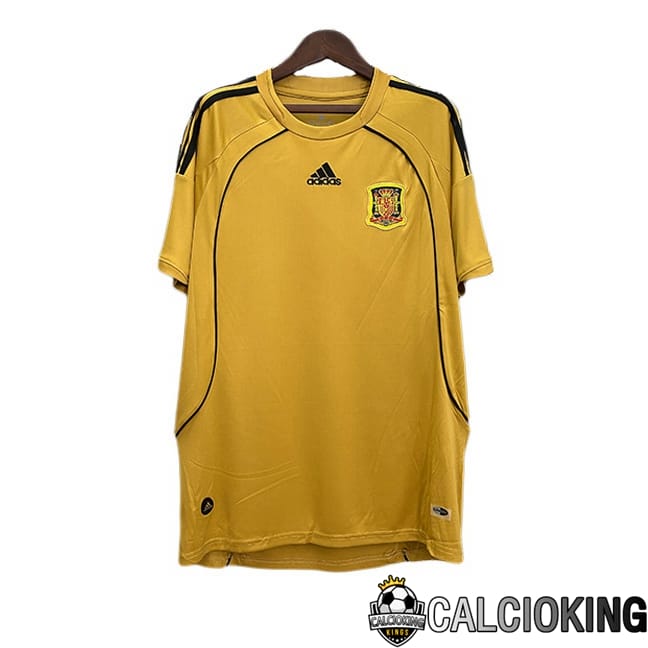 Comprare Maglia Calcio 2024 2025 2026 Personalizzazione,Tuta Da Calcio,Maglie De Calcio Retro Online | Maglie Calcio Spagna Retro Terza Giallo 2008