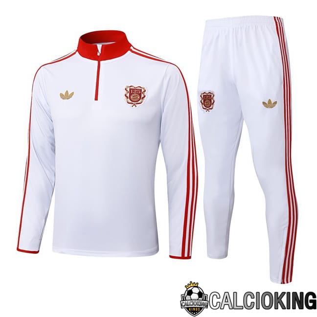 Comprare Maglia Calcio 2024 2025 2026 Personalizzazione,Tuta Da Calcio,Maglie De Calcio Retro Online | Insieme Tuta Calcio Bayern Monaco Bianco 2025/2026